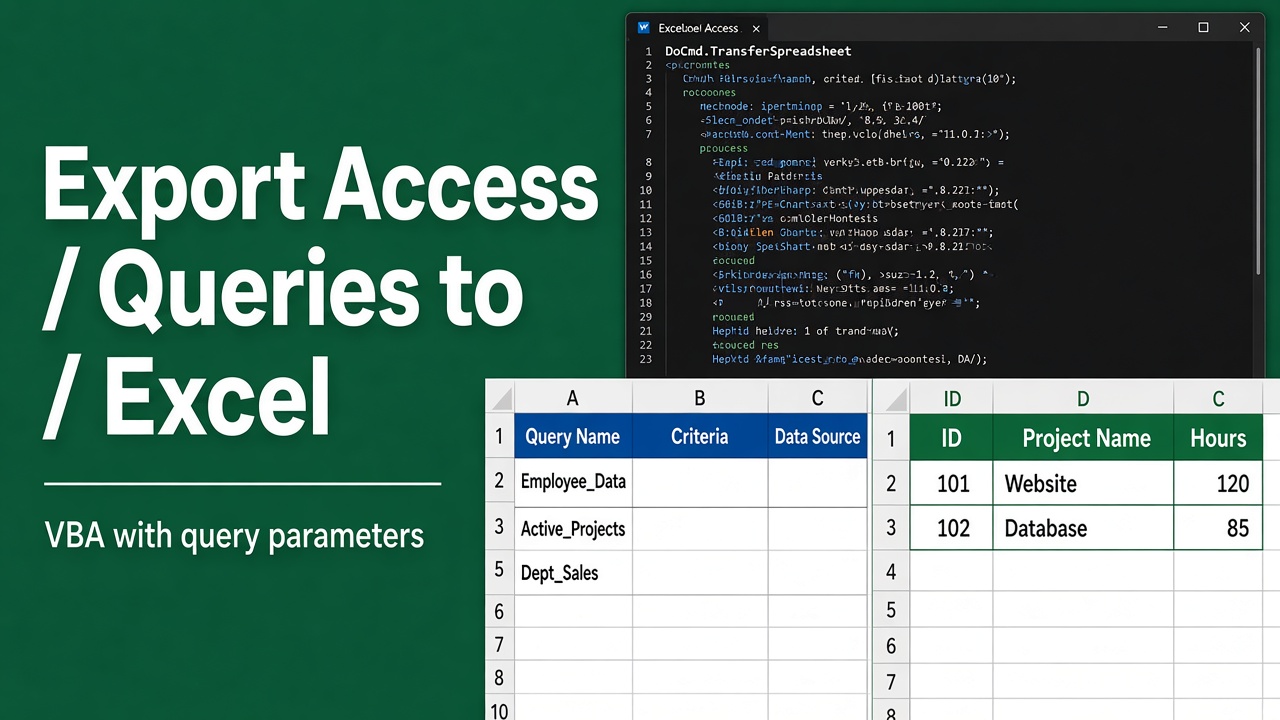 Export Queries to Excel with Parameters from Access VBA featured image