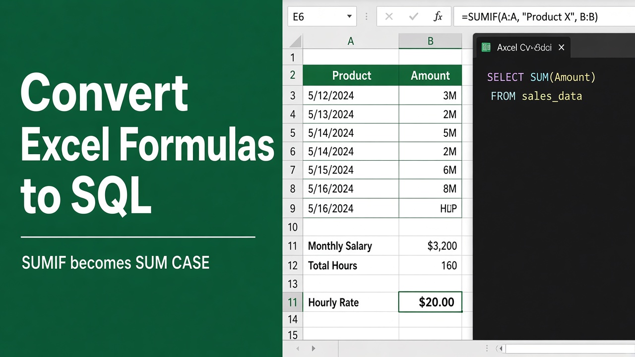 How to Convert Excel Formulas to SQL Queries: A Step-by-Step Guide featured image