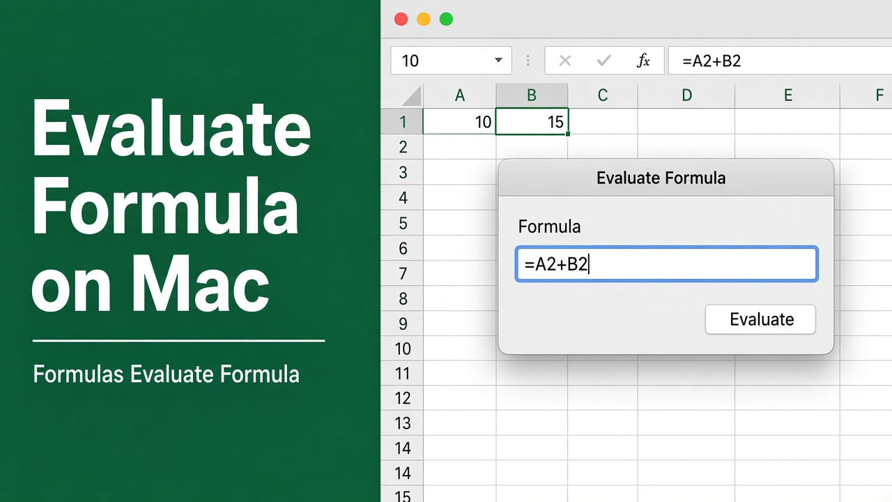 How to Evaluate Formula in Excel on Mac? (5 Easy Methods) featured image