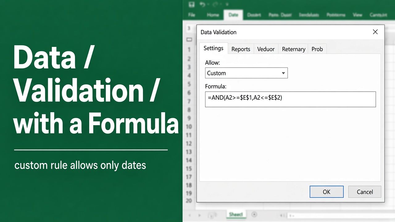 Excel Data Validation with Formula: A Comprehensive Guide featured image
