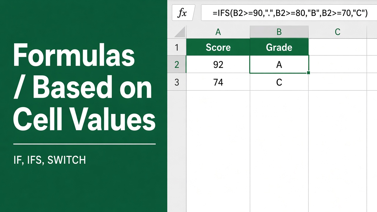 How to Apply Formulas Based on Cell Values in Excel? featured image