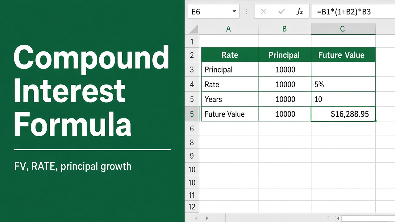 Excel Formula for Compound Interest: A Comprehensive Guide featured image