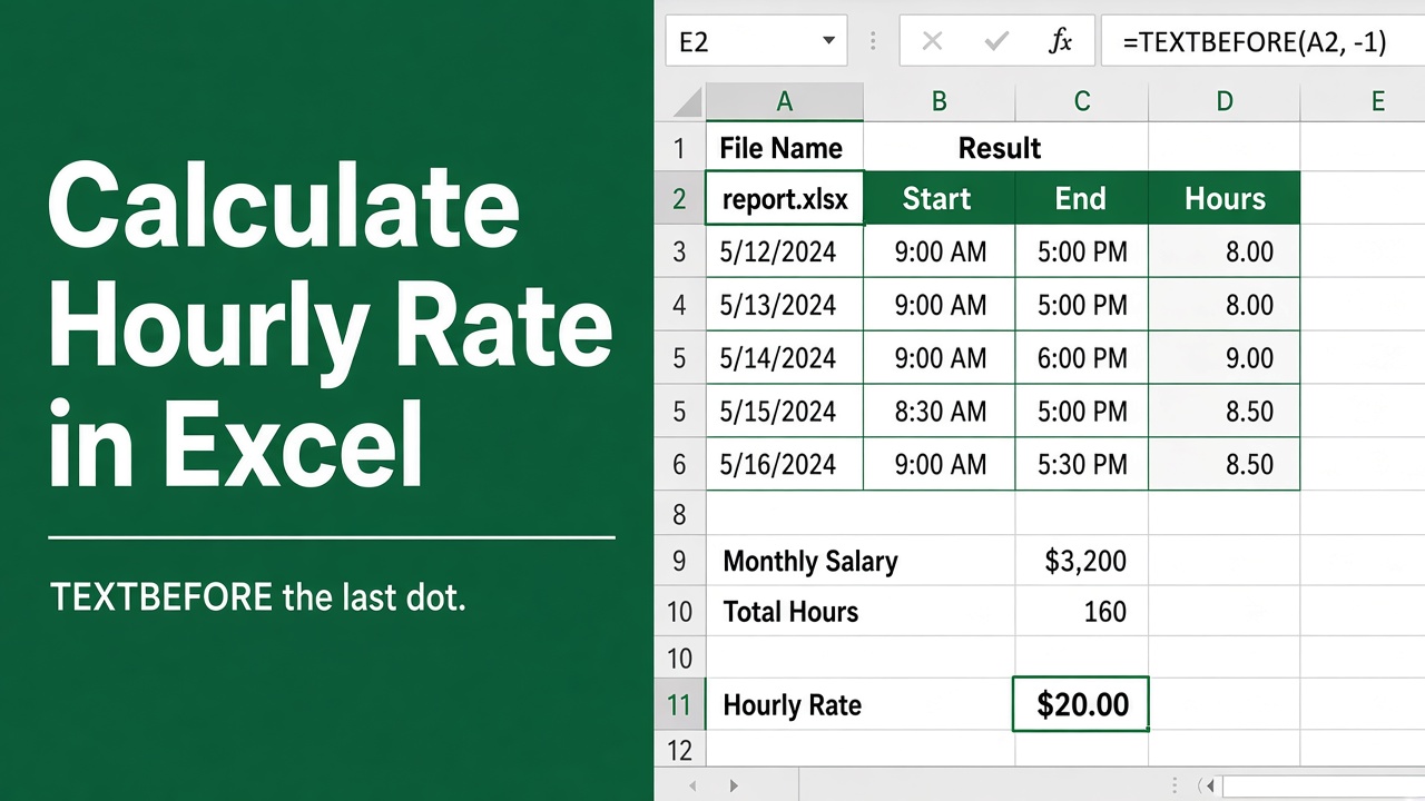 Extract File Names Without Extensions in Excel with This Simple Formula featured image