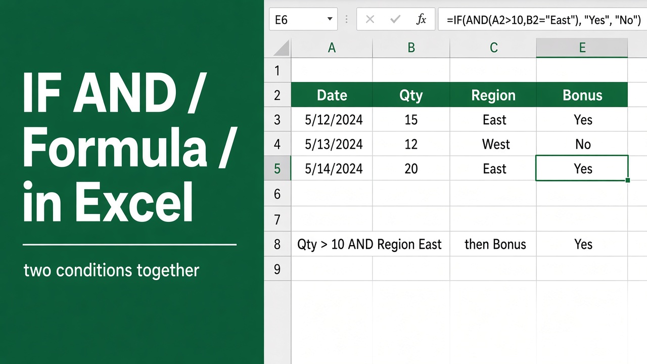 Excel Formula for IF AND: A Comprehensive Guide featured image