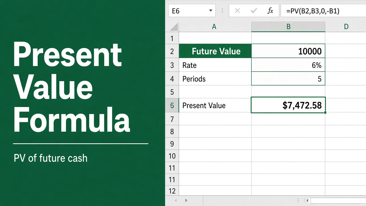Excel Formula for Present Value: A Comprehensive Guide featured image