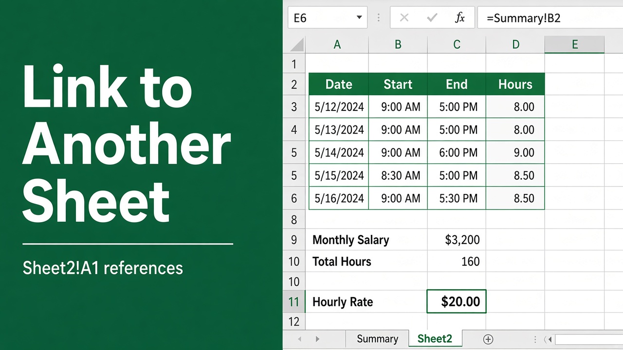 How to Link to Another Sheet in Excel Using Formulas? featured image