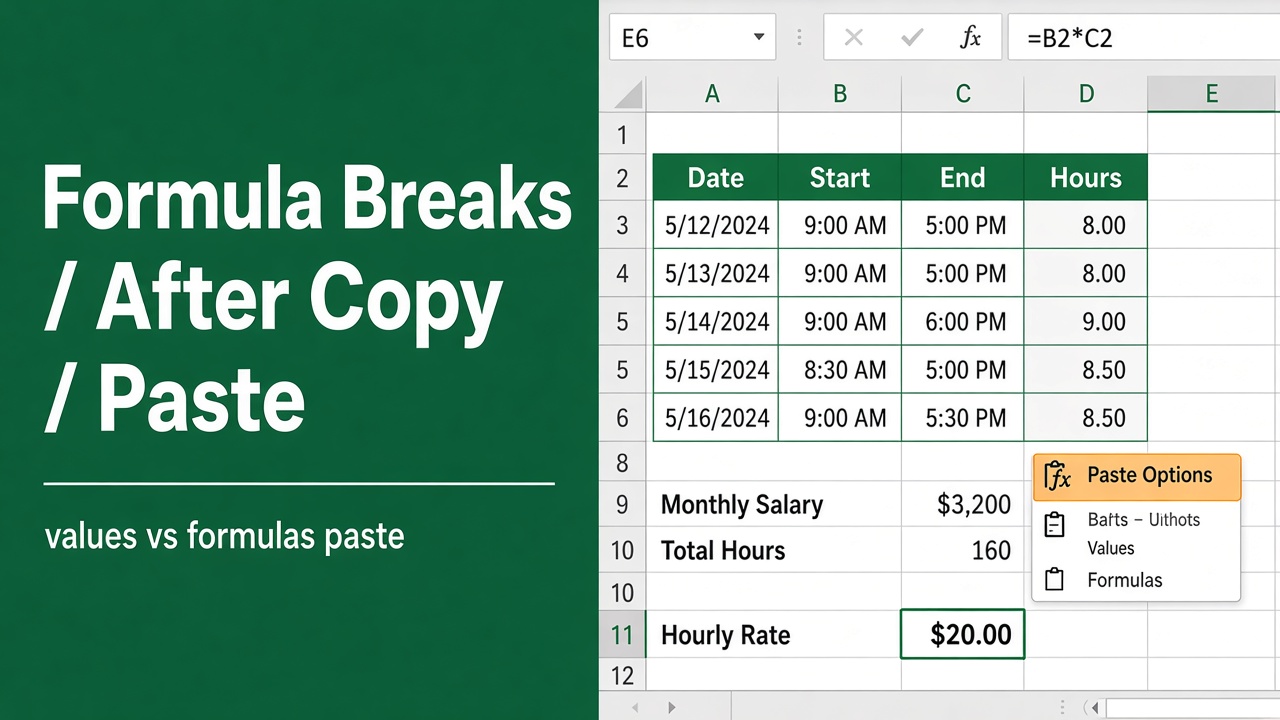 Why is My Excel Formula Not Working After Copy and Paste? featured image