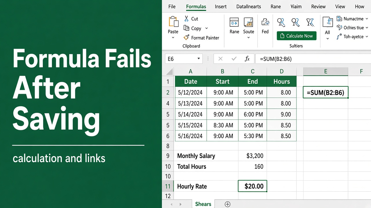 Why is My Excel Formula Not Working After Saving? featured image