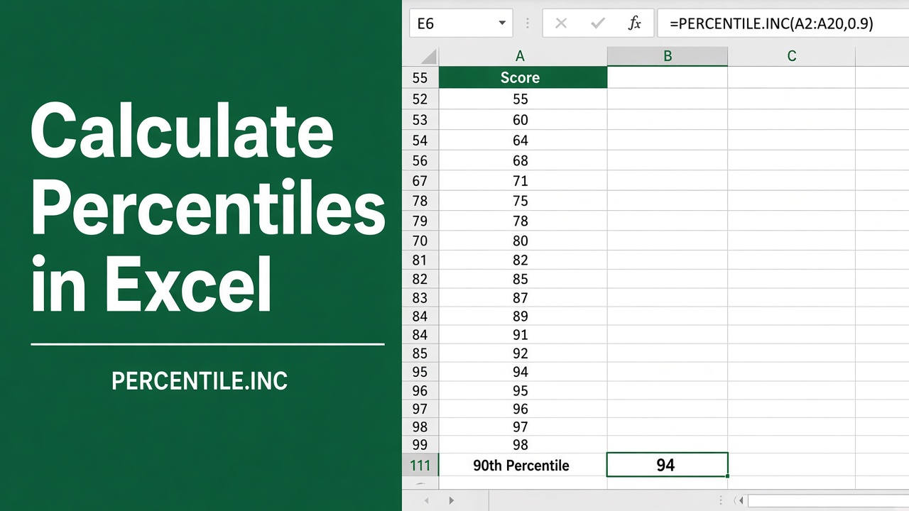How to Calculate Percentiles in Excel Using Formula? featured image