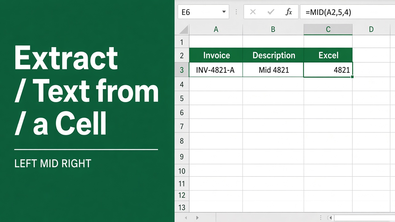Extracting Text from a Cell with an Excel Formula: A Guide featured image
