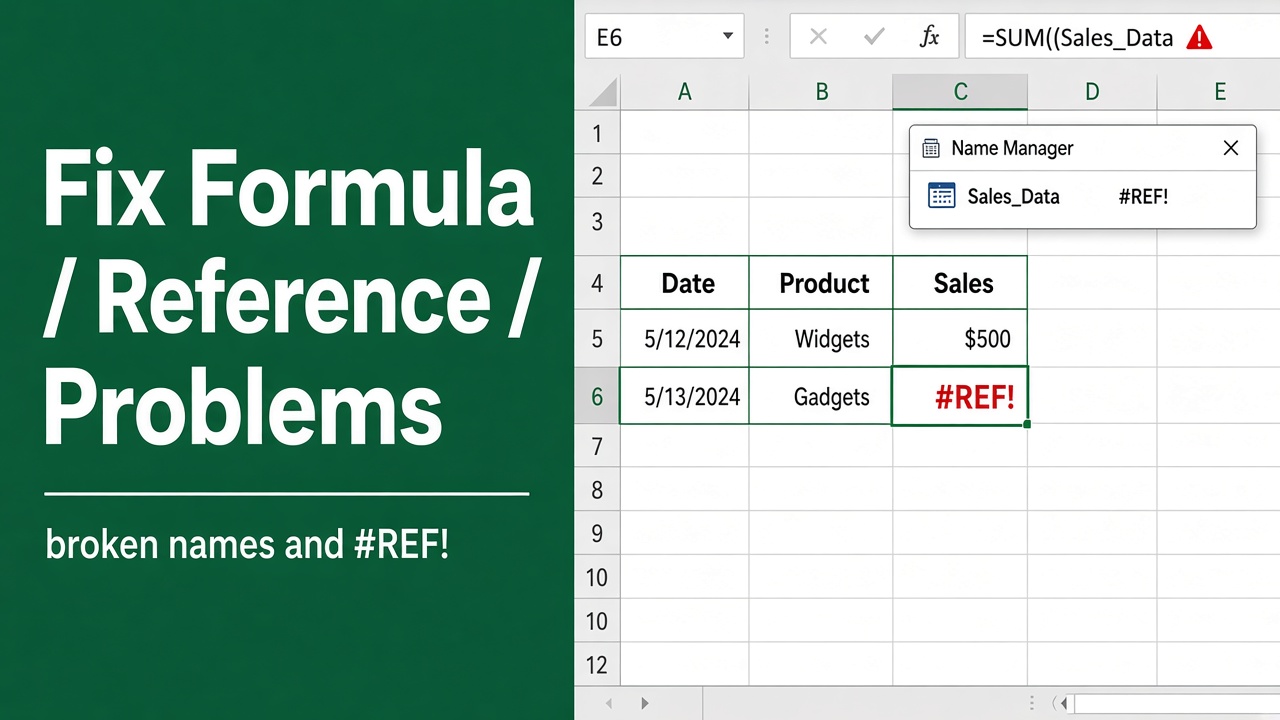 Excel Found a Problem with Formula References: How to Fix It? featured image