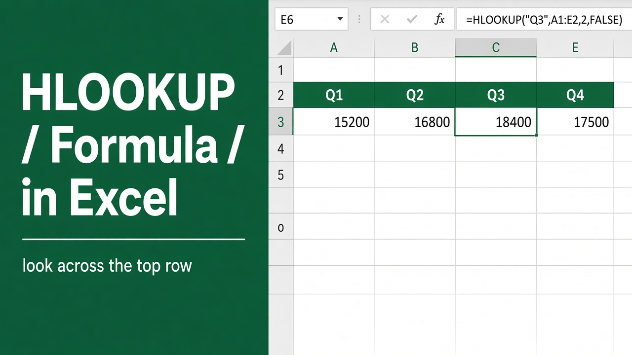 HLOOKUP Formula in Excel: How to Use and Master It featured image