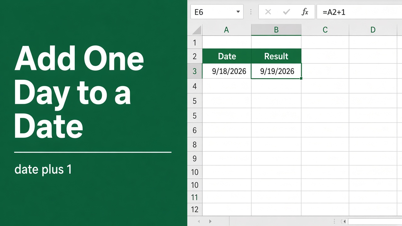 How to Increment Date by 1 Day in Excel Using a Formula? featured image