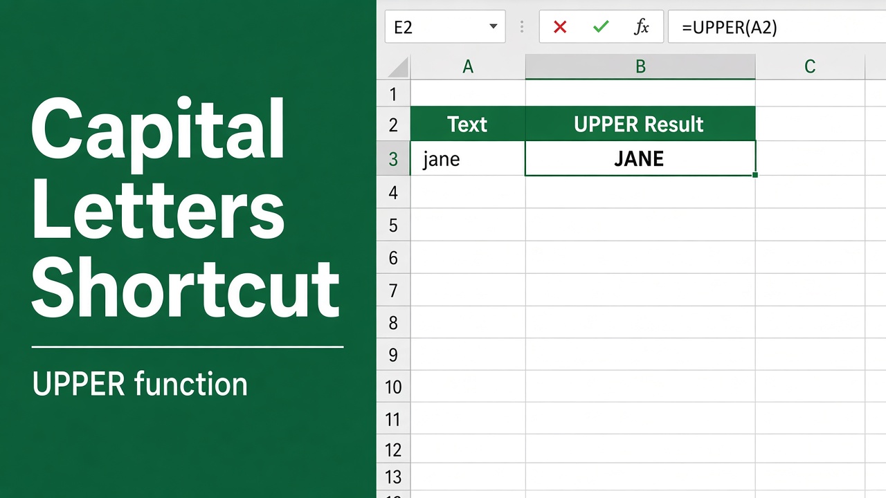 The Shortcut Method to Capitalize Letters in Excel featured image