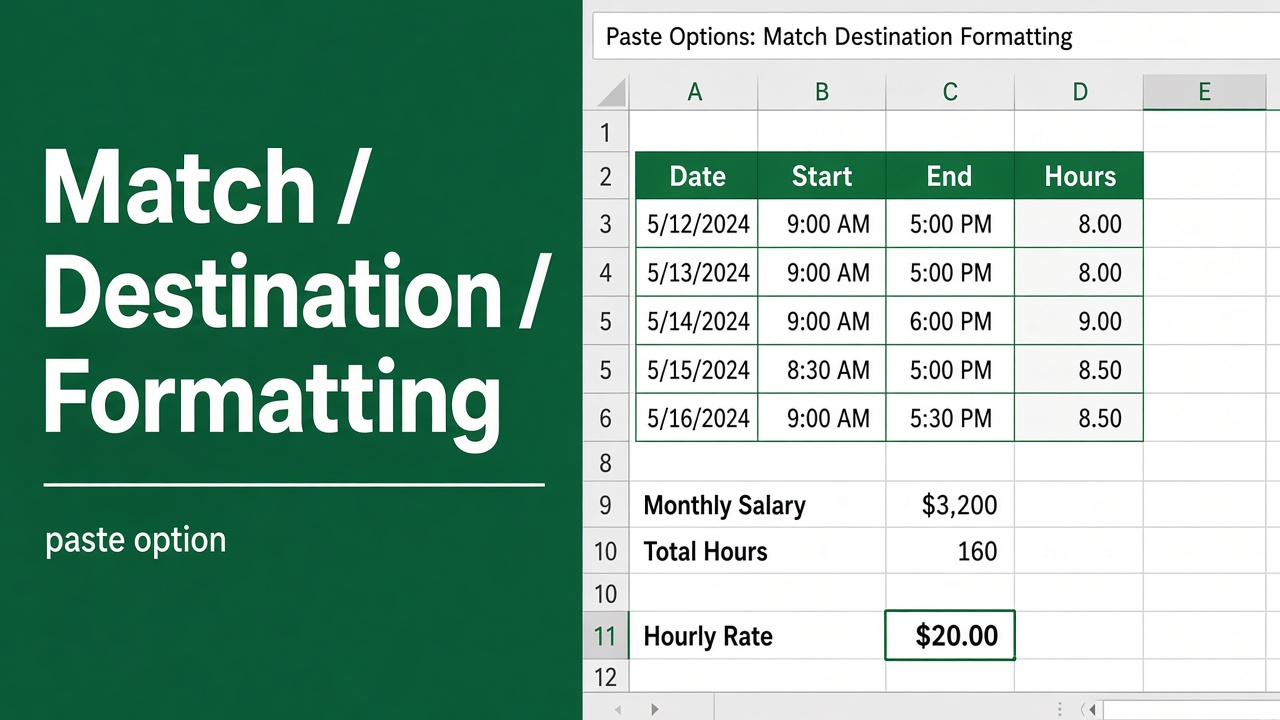 Match Destination Formatting in Excel with This Time-Saving Shortcut featured image