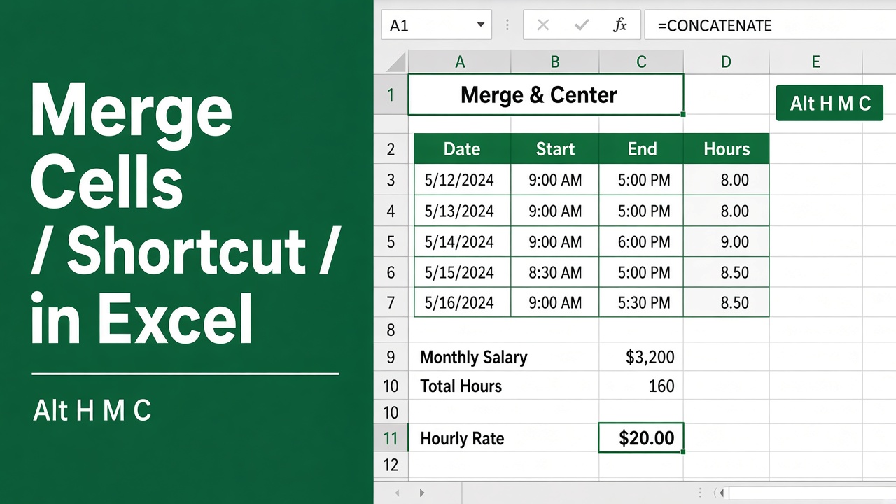 Use this Simple Shortcut to Merge Cells in Excel featured image
