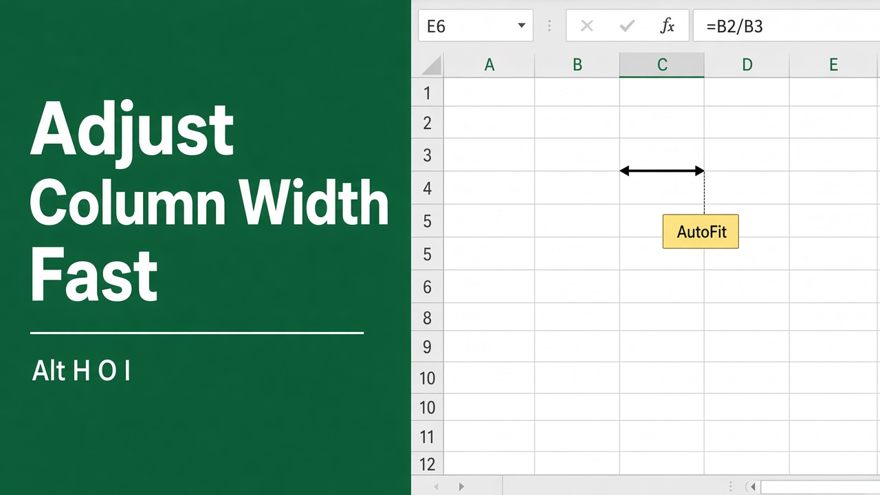 Easy Excel Shortcut to Quickly Adjust Column Width featured image