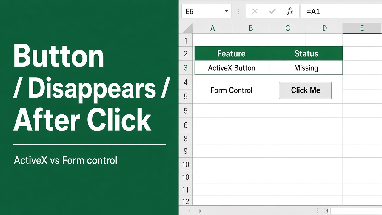 Disappearing Button After Click in Excel VBA? Not Anymore! featured image