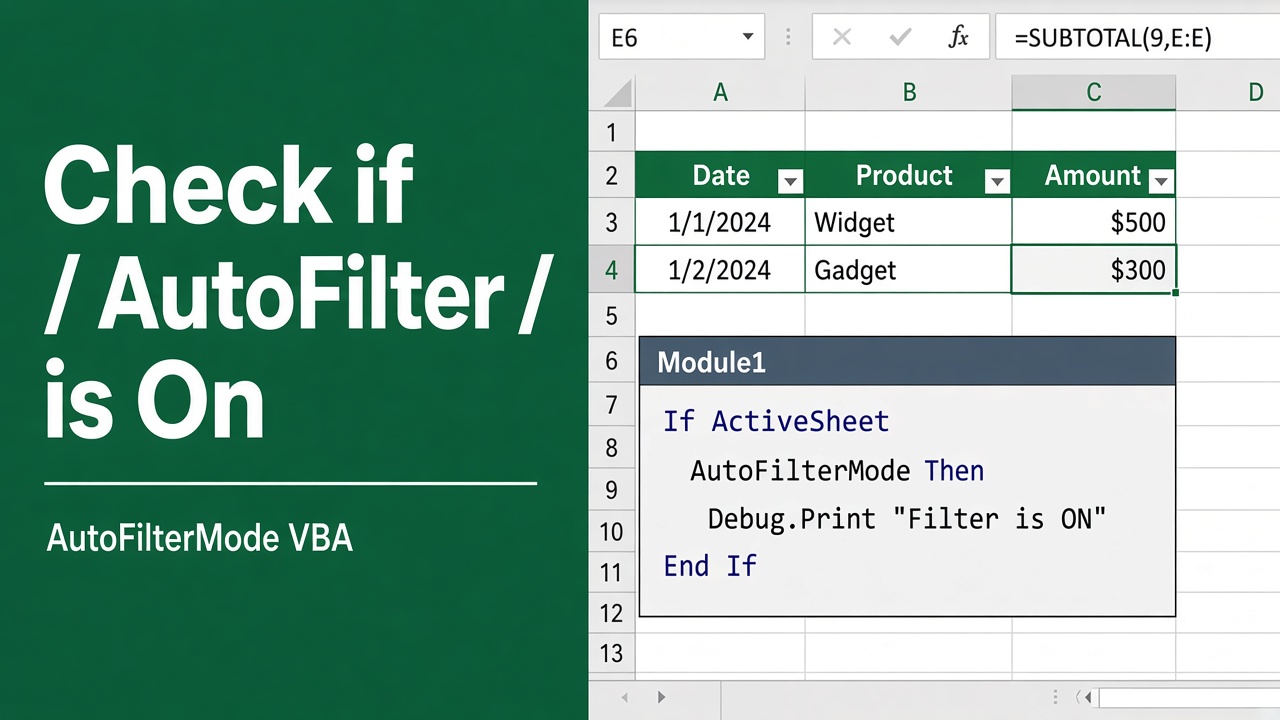 Check if AutoFilter is On in Excel with This VBA Trick featured image