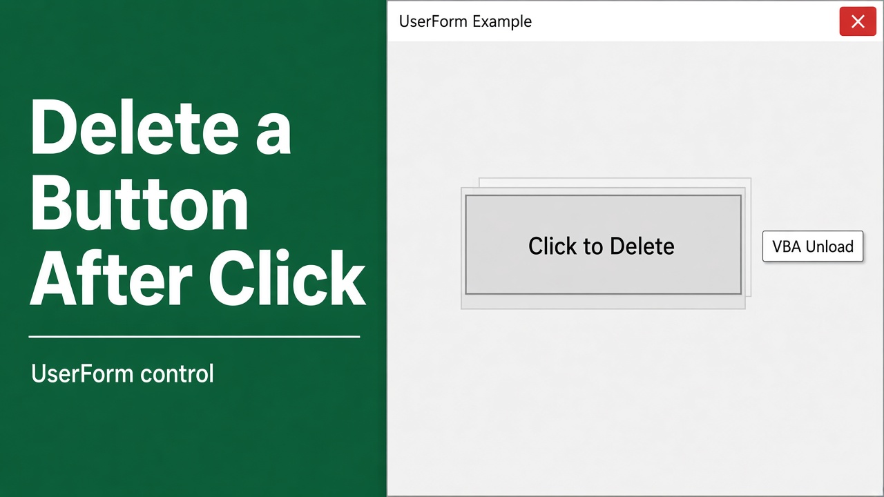 Delete Buttons After Click in Excel VBA UserForms featured image