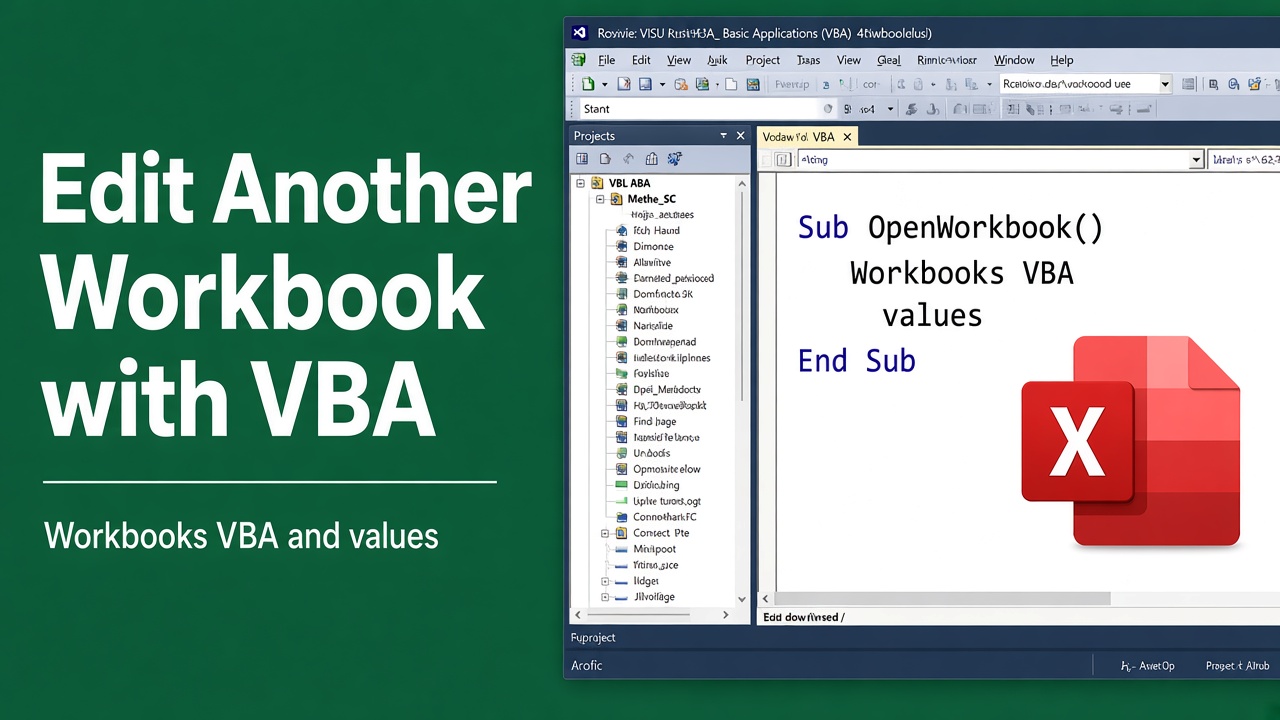Edit Another Workbook Without Opening Using Excel VBA featured image