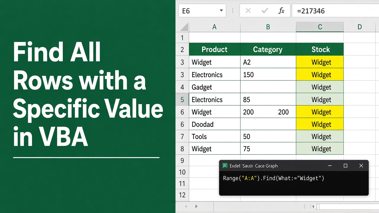 How to Find All Rows with a Specific Value in Excel VBA? featured image