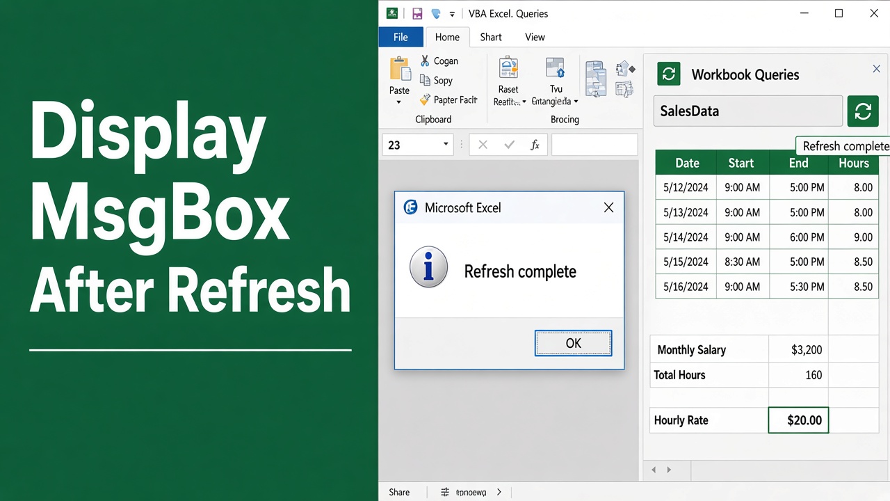 Display MsgBox After Refresh in Excel VBA Macros featured image