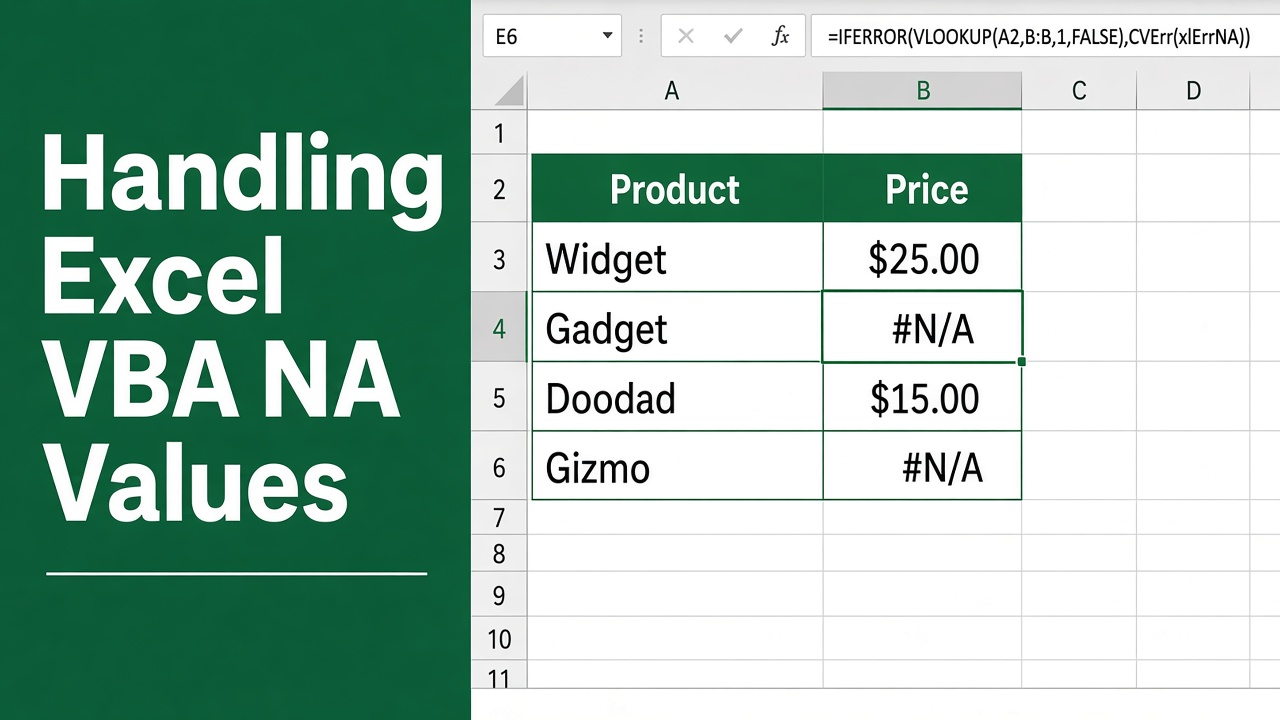 Handling Excel VBA NA Values Easily featured image