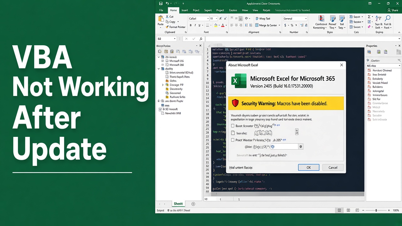 Excel VBA Not Working After Update? Get It Back on Track! featured image