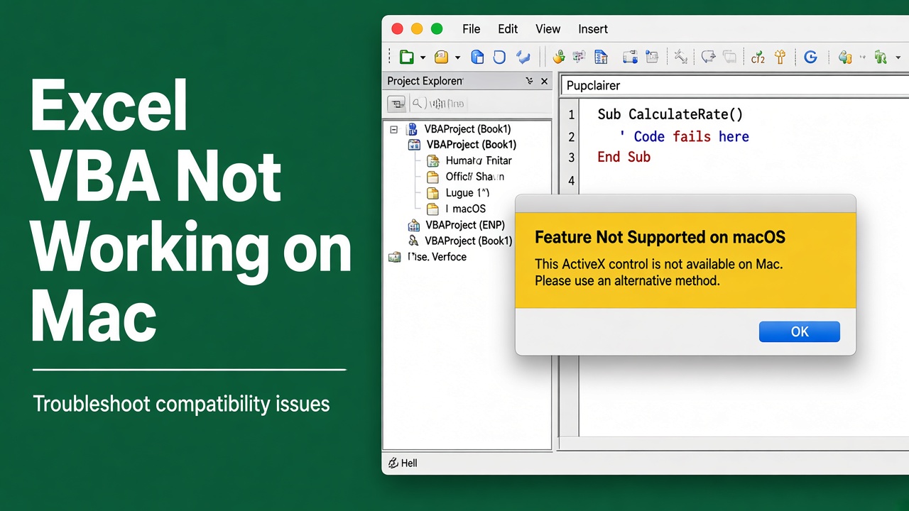 Troubleshooting: Excel VBA Not Working on Mac? Here’s the Fix! featured image