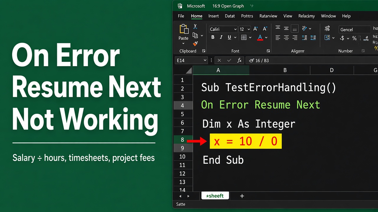 Troubleshooting Excel VBA On Error Resume Next featured image