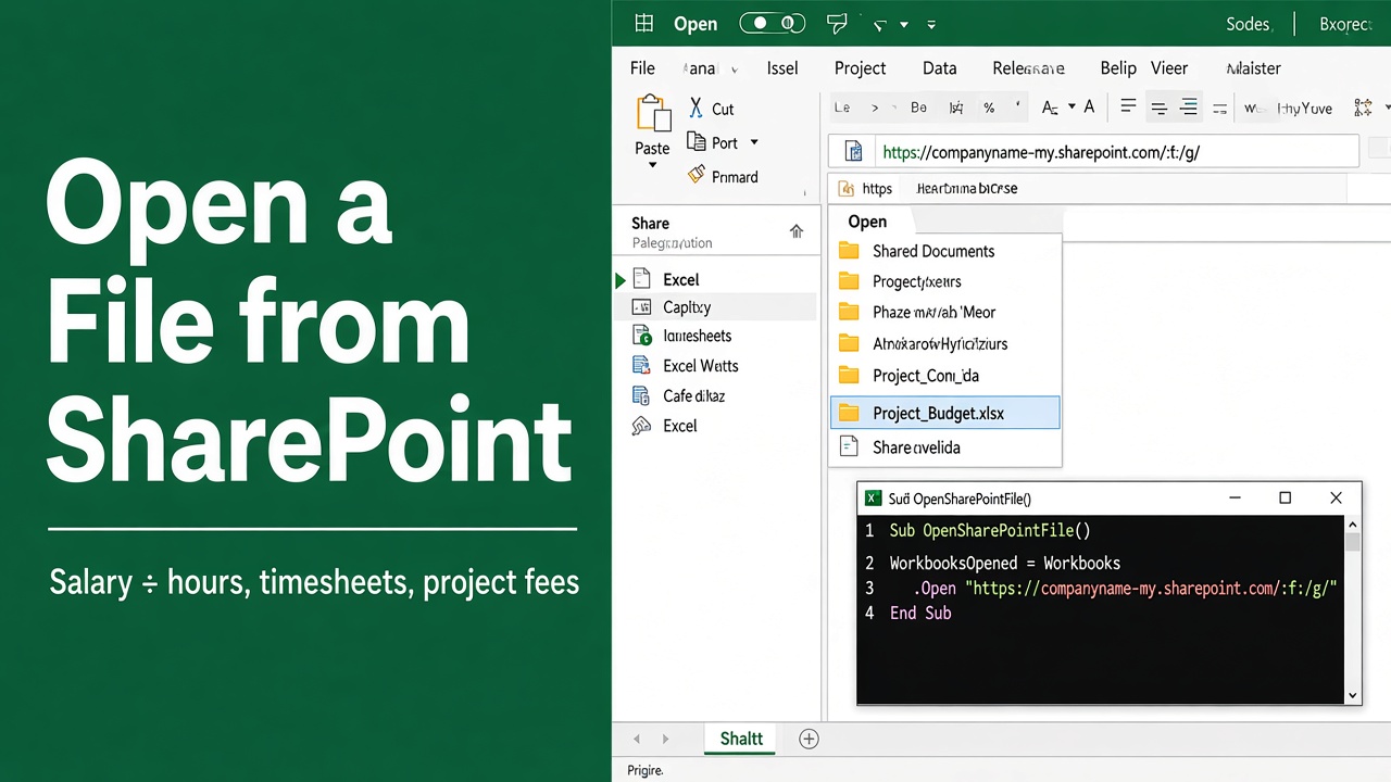 Excel VBA Open File from SharePoint Guide featured image
