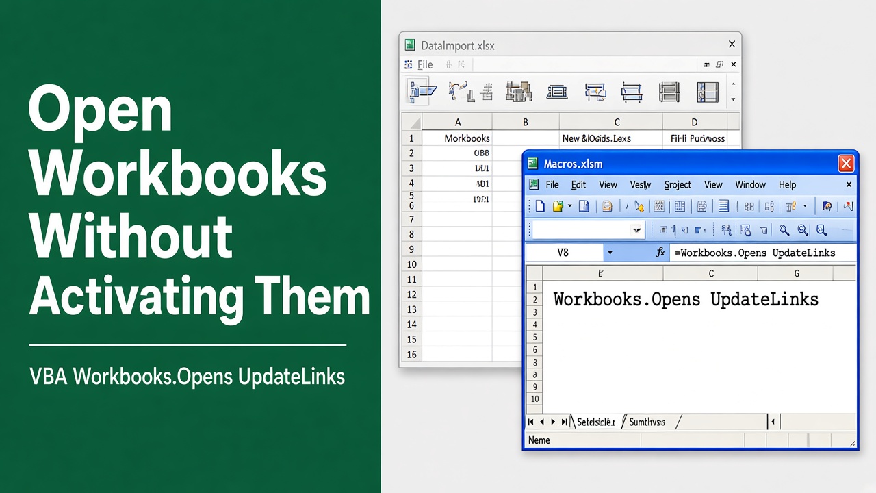 Open Workbooks Without Activating Them in Excel VBA featured image