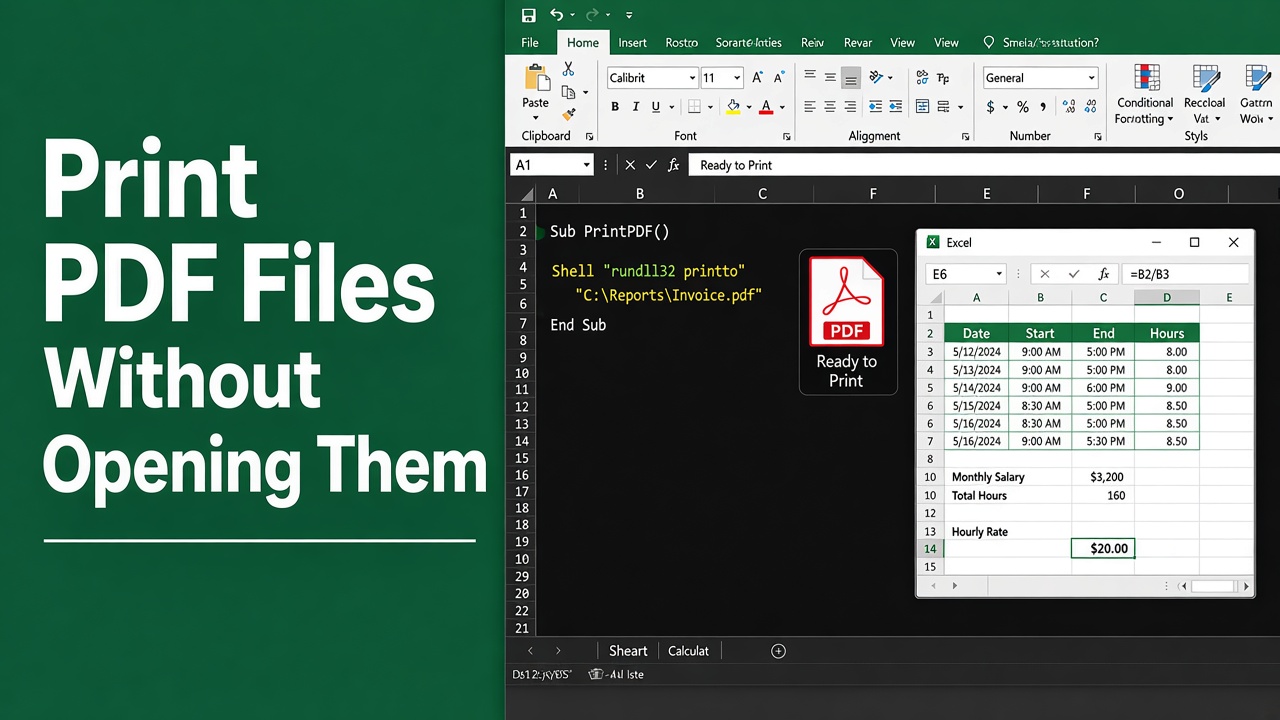 Print PDF Files Without Opening Them in Excel VBA featured image