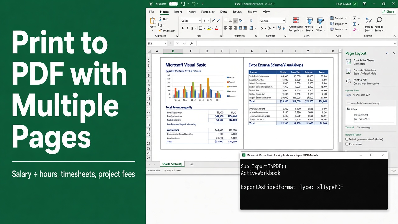 Print to PDF with Multiple Pages Using Excel VBA featured image