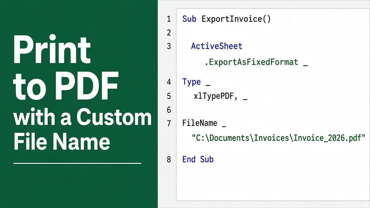 How to Use Excel VBA to Print to PDF with a Custom File Name? featured image