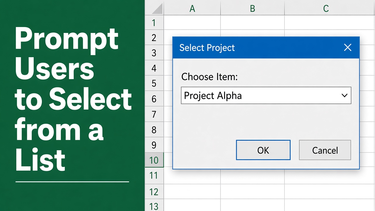 How to Create an Excel VBA Prompt for Users to Select from a List? featured image