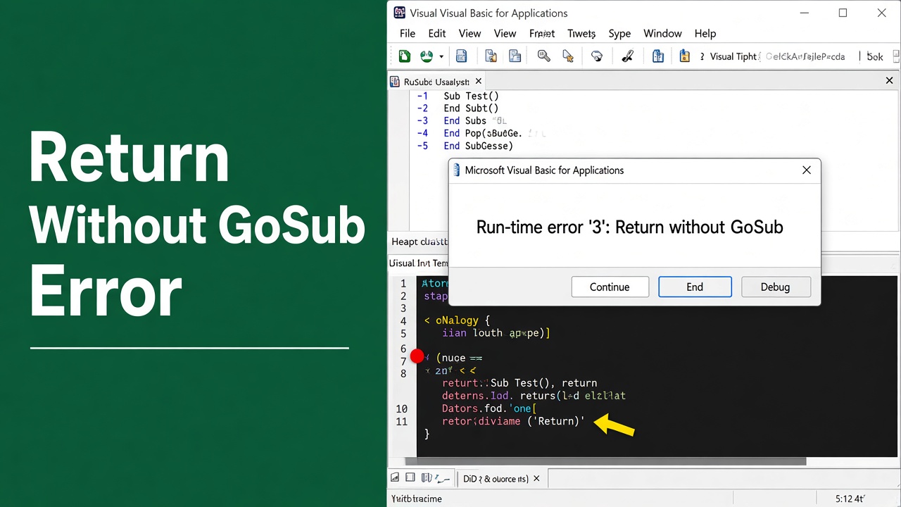 Return Without GoSub in Excel VBA – A Game Changer! featured image