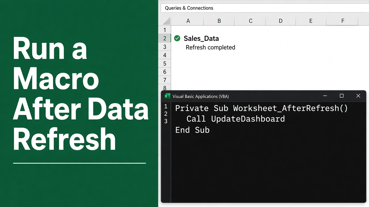 Automate Tasks with Excel VBA After Data Refresh featured image