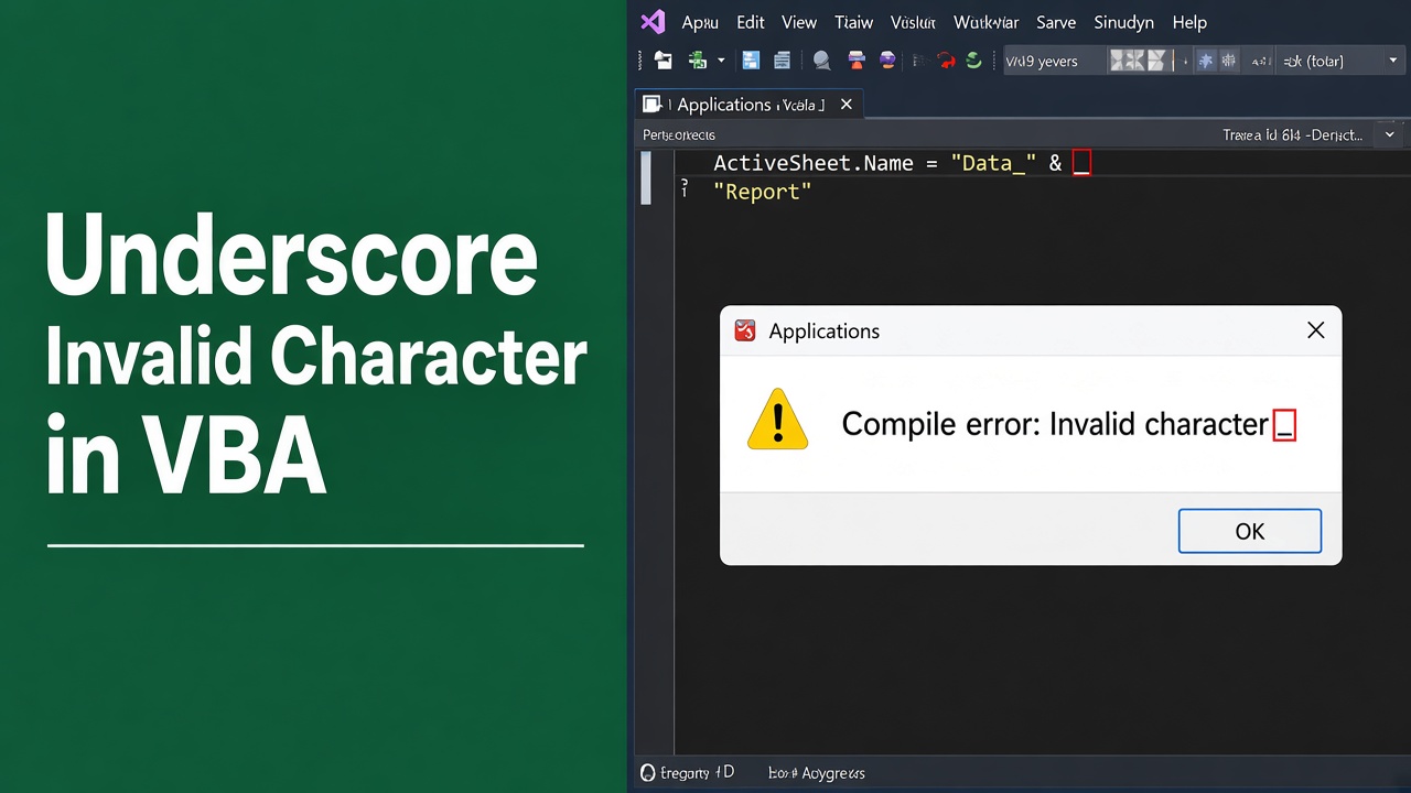 Underscore: The Invalid Character in Excel VBA You Need to Know About featured image