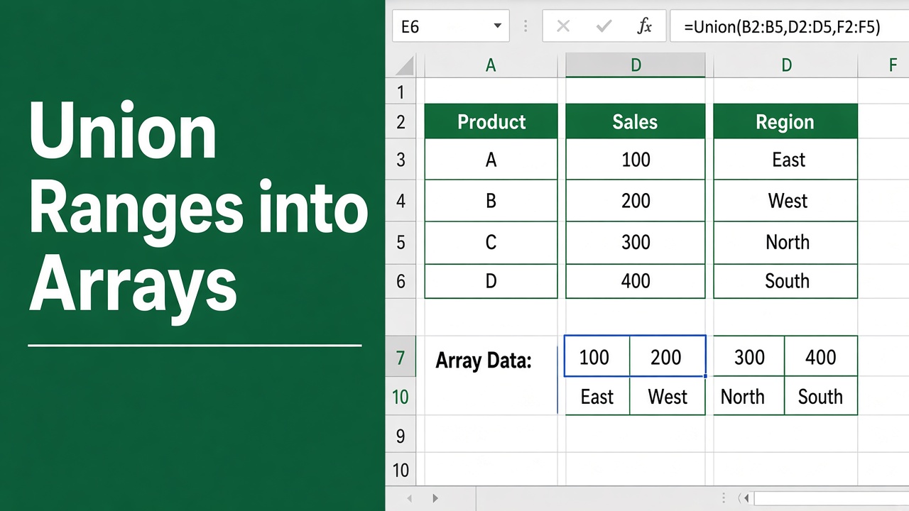 Union Ranges into Arrays in Excel VBA Like a Pro featured image