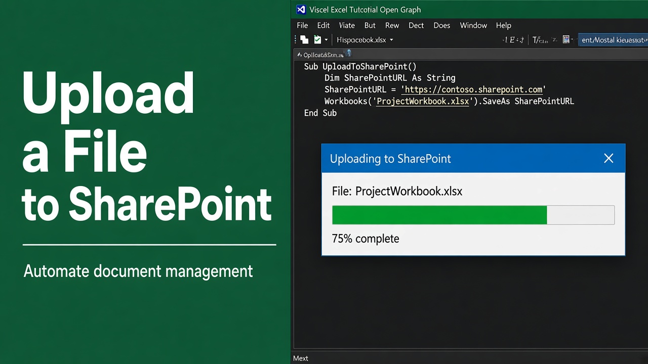 How to Upload a File to SharePoint Using Excel VBA? featured image