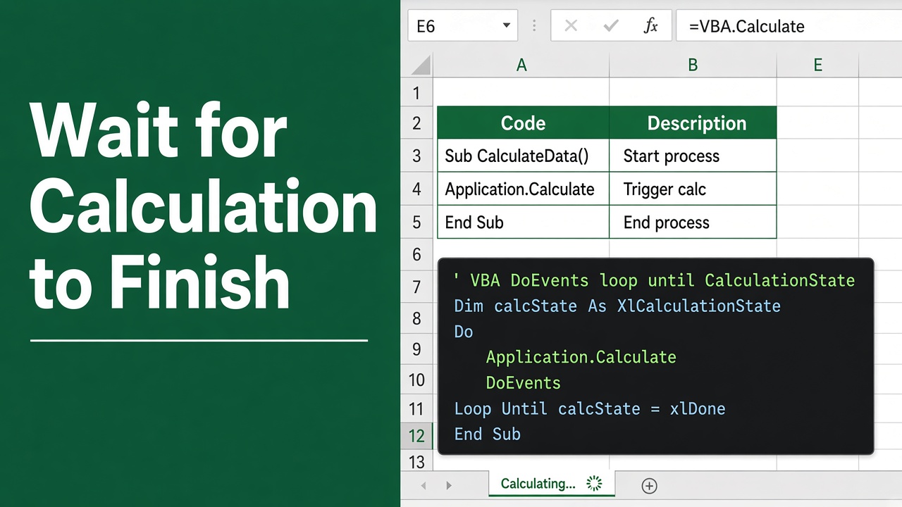Excel VBA: Ensuring Calculations Finish featured image