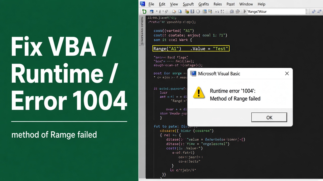 Understanding and Fixing Runtime Error 1004 in Excel VBA featured image