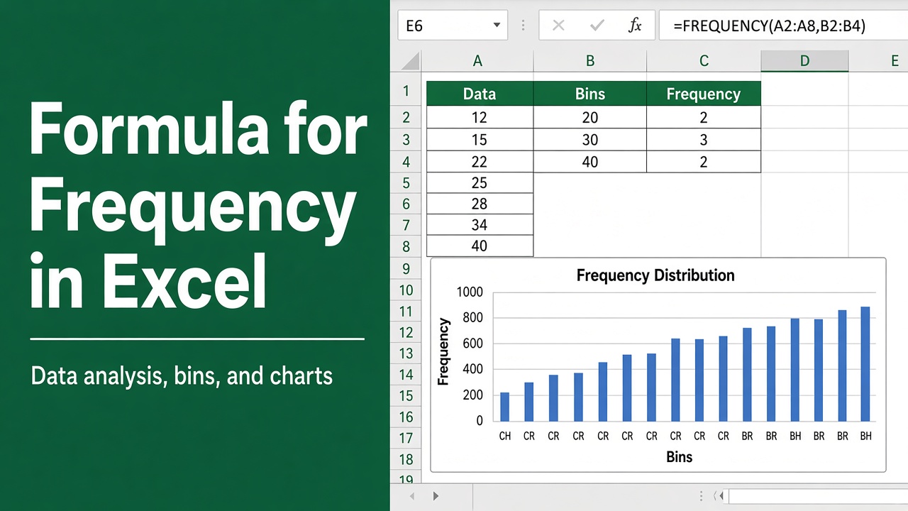 How to Use the Formula for Frequency in Excel: A Comprehensive Guide featured image