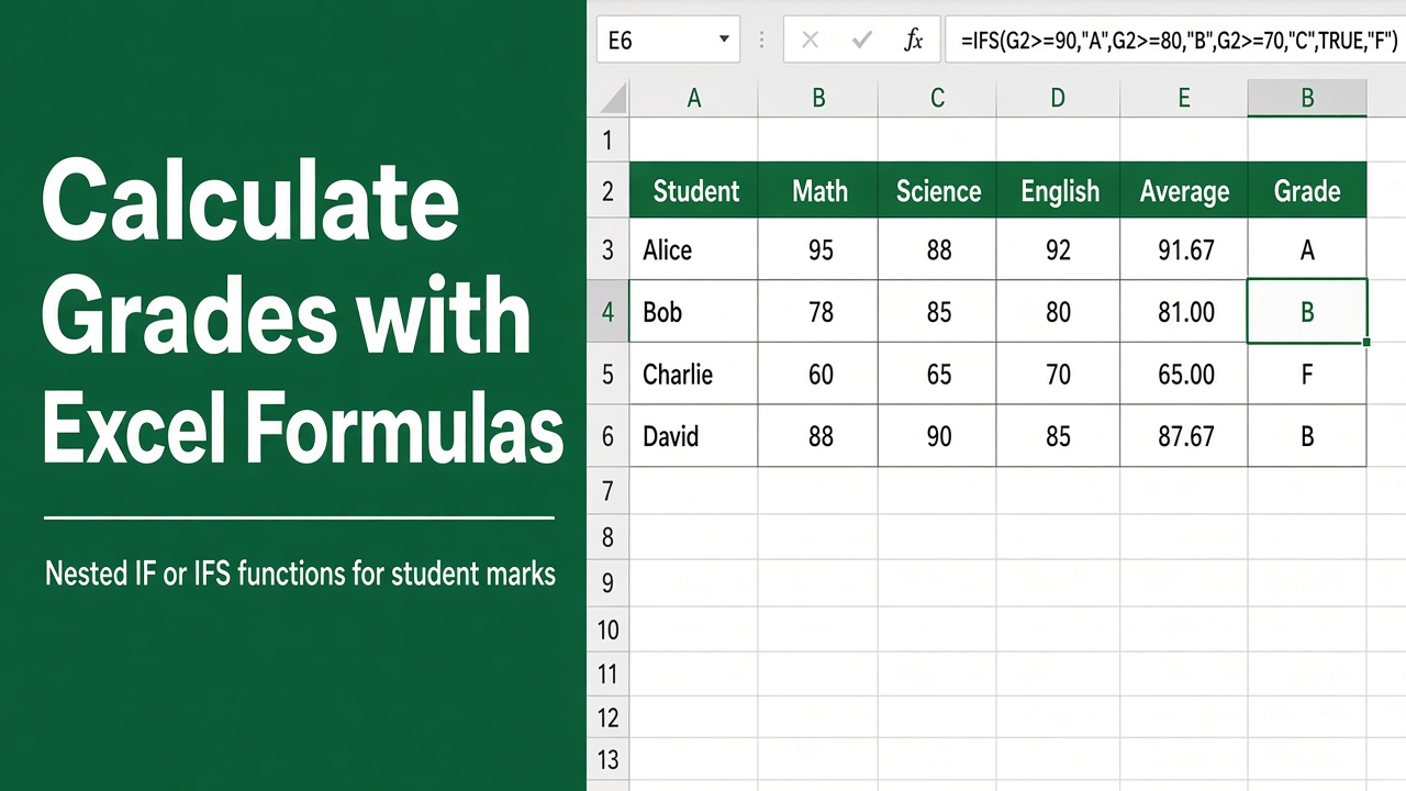 How to Calculate Grades in Excel Using Formulas? featured image