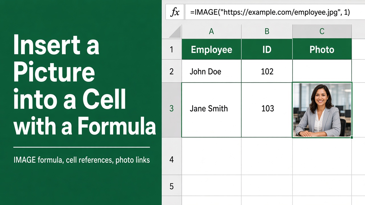 How to Insert a Picture into an Excel Cell Using a Formula? featured image