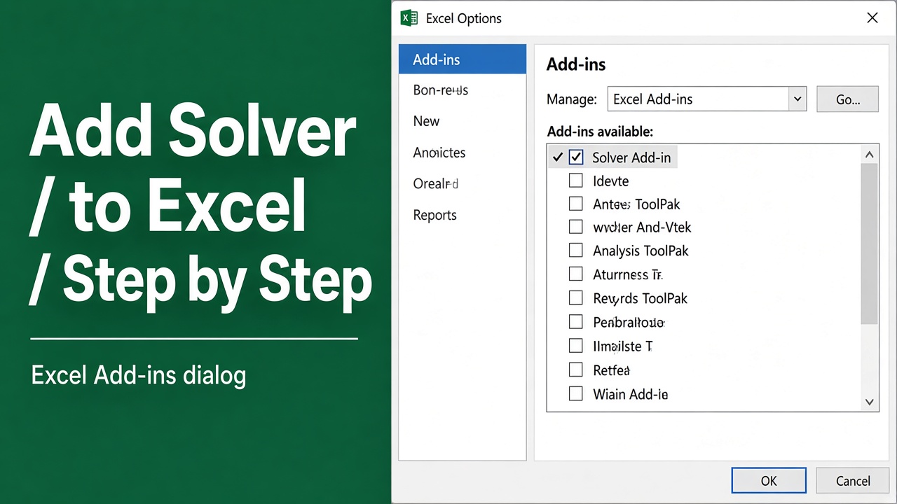 How to Add Solver to Excel: A Complete Step-by-Step Guide featured image
