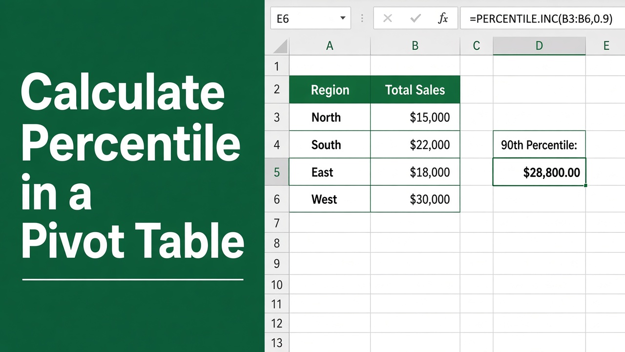 How to Calculate Percentile in Excel Pivot Table? featured image