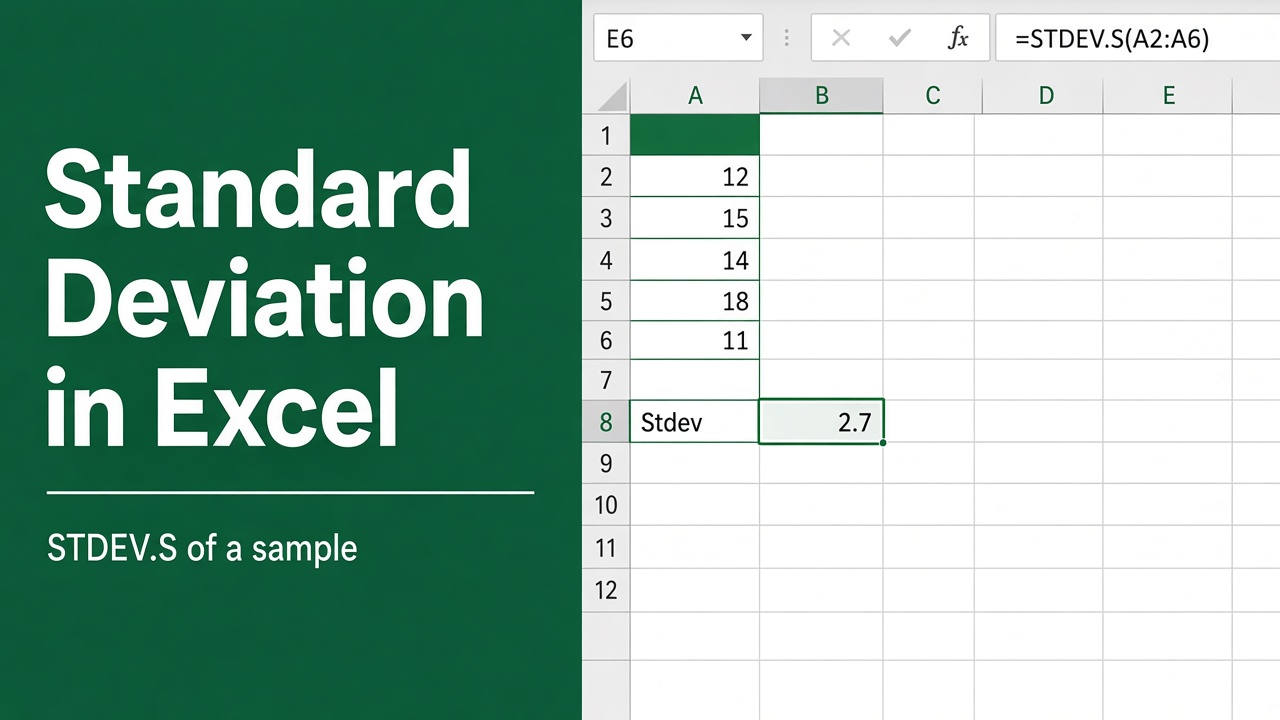 How to Calculate Standard Deviation in Excel: Expert Guide featured image